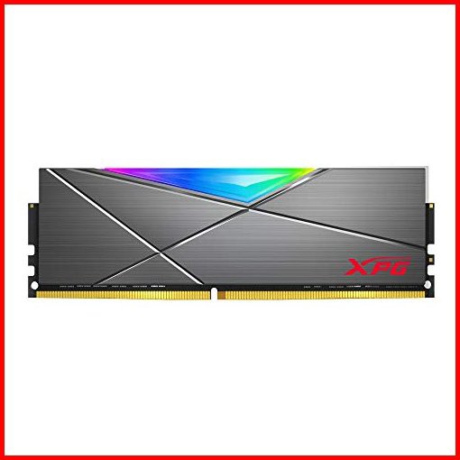 XPG DDR4 D50 RGB 32GB 2x16GB 3200MHz PC4-25600 U-DIMM 288ピン デスクトップメモリ CL16キット グレー AX4U32