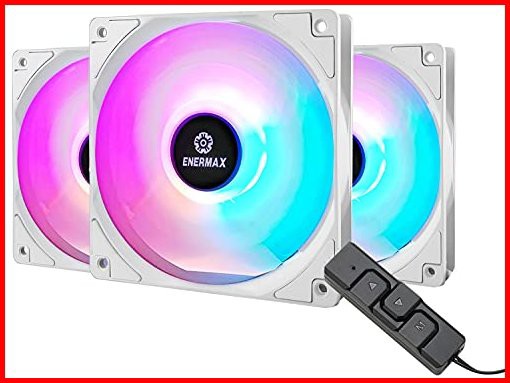 Enermax HF120 RGB PWM 120mm ケースファン アドレス可能 RGB同期 マザーボードコントロールボックス