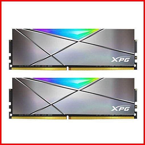 XPG DDR4 D50 Xtreme RGB 16GB 2x8GB 4133MHz PC4-33000 U-DIMM 288-ピン CL19-23-23 デスクトップメモリキット AX4