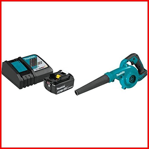 Makita BL1840BDC1 18V LXT Lithium-Ion Battery and Charger Starter Pack 40Ah with XBU05Z 18V LXT Lithium-Ion Cordless Blowe