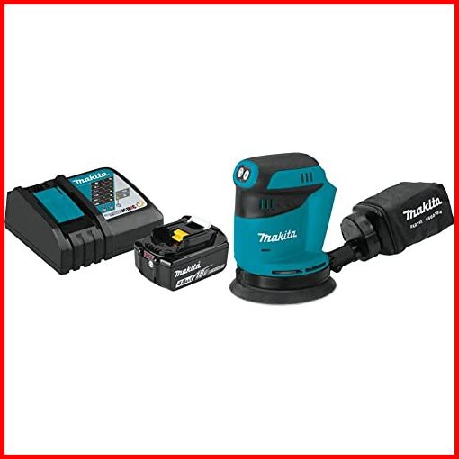 Makita BL1840BDC1 18V LXT Lithium-Ion Battery and Charger Starter Pack 40Ah with XOBO1Z 18V LXT Lithium-Ion Cordless 5 Ra