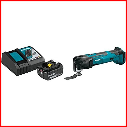 Makita BL1840BDC1 18V LXT Lithium-Ion Battery and Charger Starter Pack 40Ah with XMT03Z 18V LXT Lithium-Ion Cordless Multi