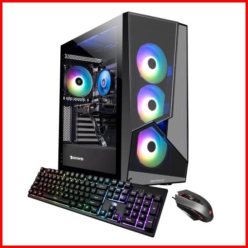 iBUYPOWER Pro Gaming PC Computer Desktop Slate5MR 241i Intel i5 11400F 37 GHz GeForce GTX 1050 Ti 4GB 8GB DDR4 480 GB SS