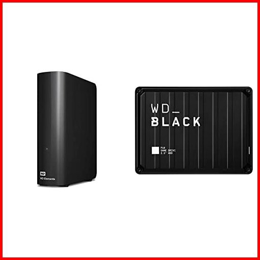 WD 12TB Elements Desktop Hard Drive HDD USB 30 WDBlack 5TB P10 Game Drive - Portable External Hard Drive HDD Compatible