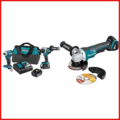 Makita XT288T 18V LXT Lithium-Ion Brushless Cordless 2-Pc Combo Kit 50Ah XAG11Z 18V LXT Lithium-Ion Brushless Cordless