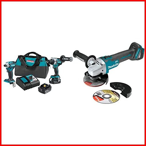 Makita XT288T 18V LXT Lithium-Ion Brushless Cordless 2-Pc Combo Kit 50Ah XAG04Z 18V LXT Lithium-Ion Brushless Cordless