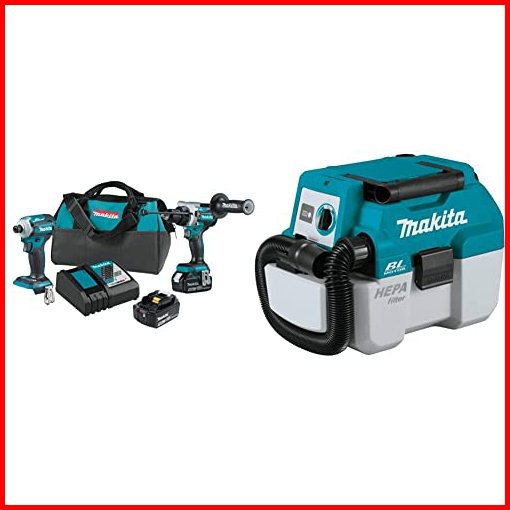 Makita XT288T 18V LXT Lithium-Ion Brushless Cordless 2-Pc Combo Kit 50Ah XCV11Z 18V LXT Lithium-Ion Brushless Cordless