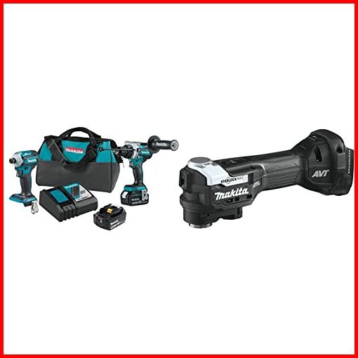 Makita XT288T 18V LXT Lithium-Ion Brushless Cordless 2-Pc Combo Kit 50Ah XMT04ZB 18V LXT Lithium-Ion Sub-Compact Brushl