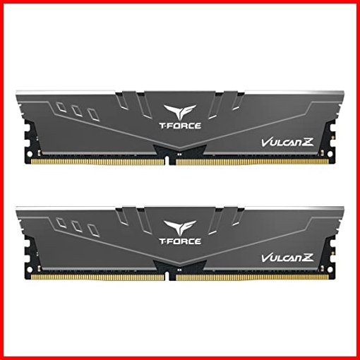 TEAMGROUP T-Force Vulcan Z DDR4 16GB キット 2x8GB 3600MHz PC4-28800 CL14 デスクトップメモリモジュール Ra