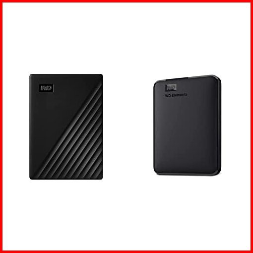 WD 5TB My Passport Portable External Hard Drive HDD 2TB Elements Portable External Hard Drive HDD USB 30 Compatible with