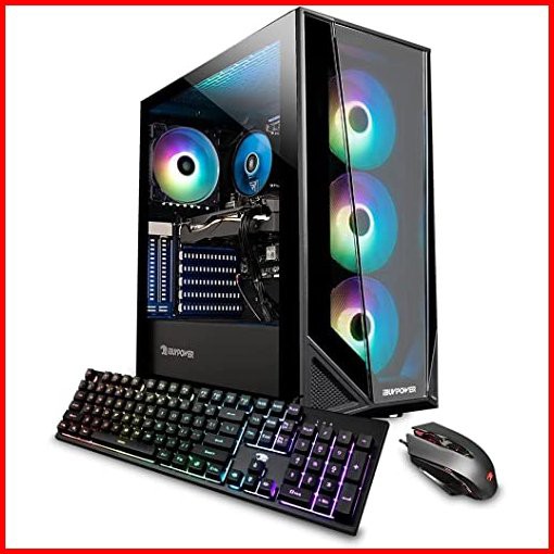 iBUYPOWER TraceMR Gaming Desktop Core i5-11400F Beat i7-10700F GeForce RTX 2060 6GB 16GB 3200MHz RAM 1TB PCIe SSD1TB H