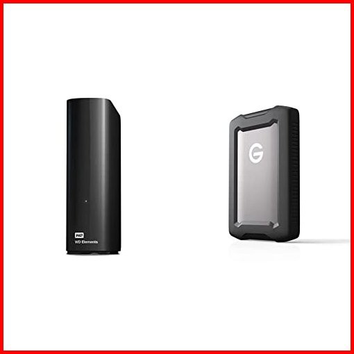 WD 10TB Elements Desktop Hard Drive HDD USB 30 SanDisk Professional 5TB G-Drive ArmorATD - Rugged Durable Portable Exter