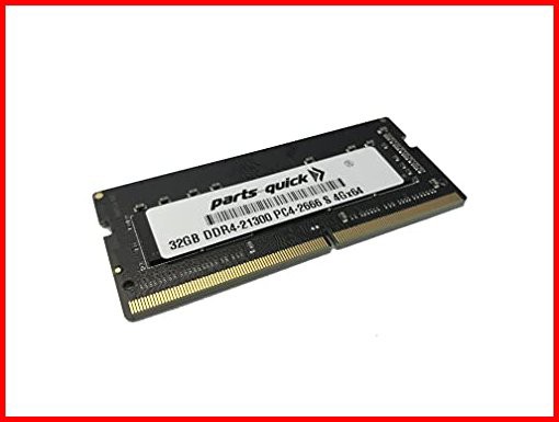 parts-quick 32GB Memory for ASUS ROG Scar Edition GL703VD GL703VM Notebook Compatible DDR4 2666MHz SODIMM RAM並行輸入