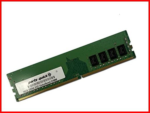 parts-quick 16GB メモリー Synology FlashStation FS2500 対応 DDR4 ECC アンバッファード DIMM Synology D4EU01-16G