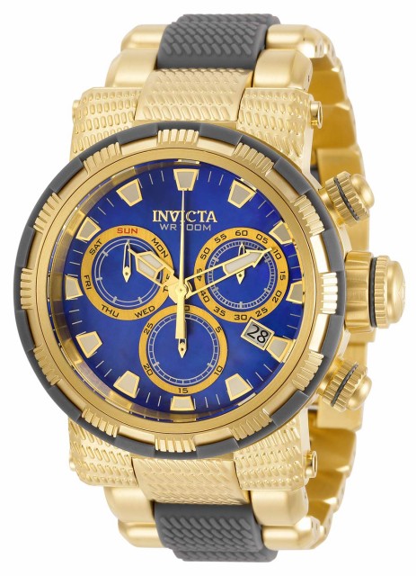 標準保証 Invicta Mens Specialty Quartz Watch with Stainless Steel Polyurethane Strap Gold Charcoal 30 Model 31184 送料無料