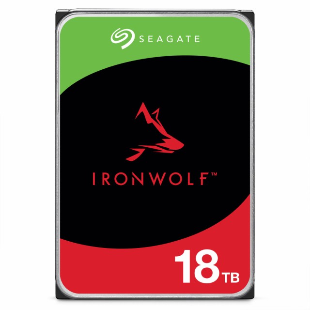 シーゲイト Seagate IronWolf 18TB NAS 内蔵ハードドライブ HDD CMR 35インチ SATA 6Gbs 7200 RPM 256MB キ