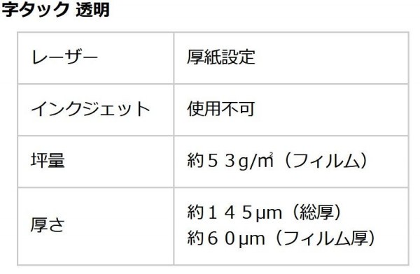 ロットナン 和紙のイシカワ 字タック透明 A3判 10枚入 10袋 JT-2400-