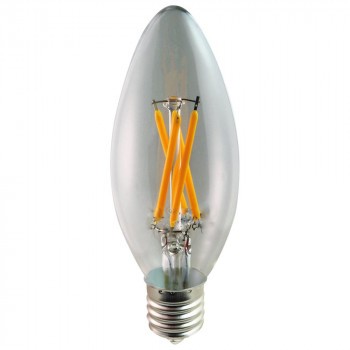 LED電球 デコフィラメント スタンダードキャンドル E17 クリア 赤系電球色 LDC4L-E17/C/22/S/D 電球