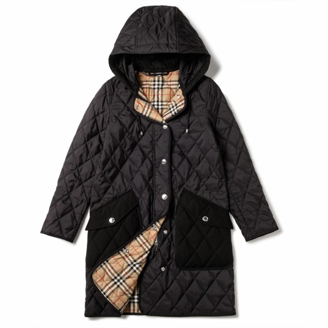 バーバリー BURBERRY 2022年秋冬新作 フーテッドコート ダイアモンドキルティング サーモレギュレーテッド アウター 8035506