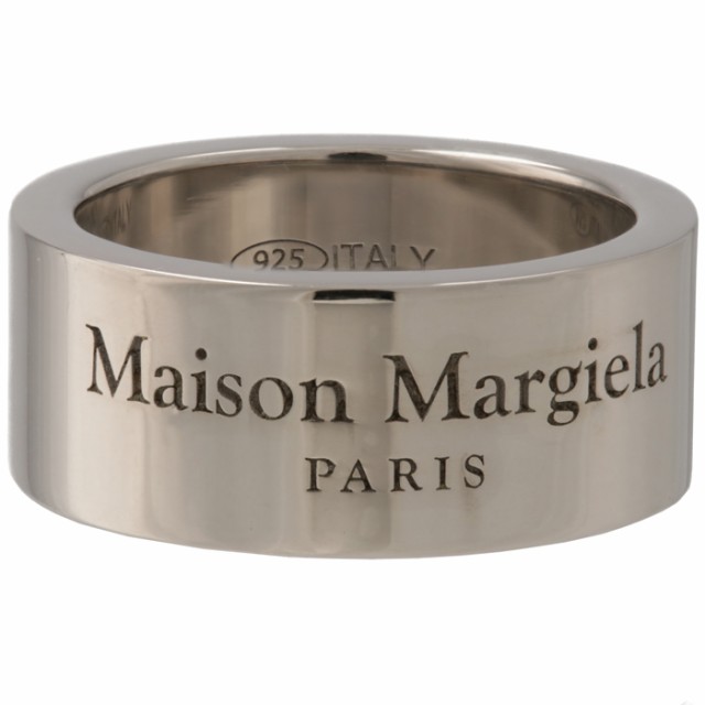メゾン マルジェラ MAISON MARGIELA ロゴ リング 8mm 指輪 リング 2023年春夏新作 SM1UQ0095 SV0158
