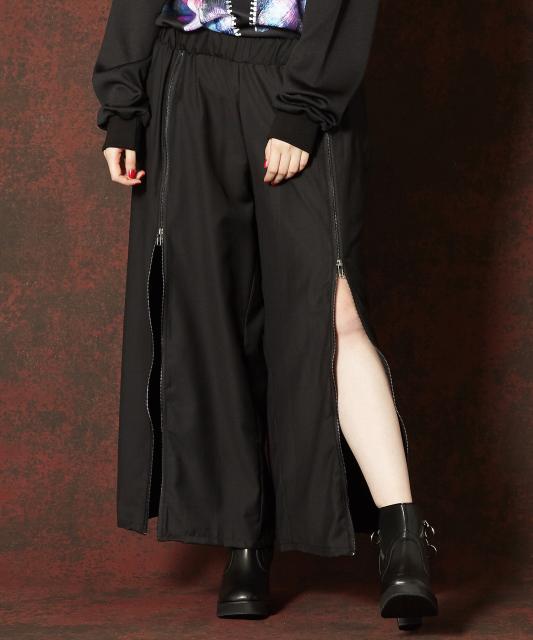 最適な価格 Ankorock アンコロック ワイドパンツ メンズ フレアパンツ レディース ユニセックス 服 ブランド Tr素材 スーツ生地 フロントジップ イー 未使用 Carlavista Com