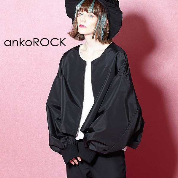 ファッションなデザイン ブルゾン アウター アンコロック Ankorock ブラック ブランド 服 ユニセックス レディース メンズ ブルゾン Sutevalle Org