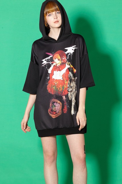 大特価 Ankorock アンコロック ビッグ Tシャツ メンズ カットソー レディース 半袖 女の子 ガール 赤ずきん 人気第1位 Www Songtainews Net