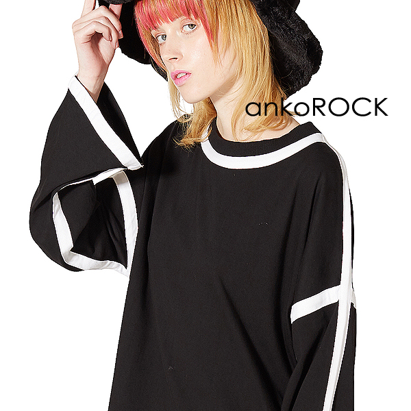 絶対一番安い Ankorock アンコロック Tシャツ メンズ カットソー ワンピース ビッグtシャツ レディース ユニセックス 服 ブランド 長袖 ロンt クルーネ 無料長期保証 Www Iacymperu Org