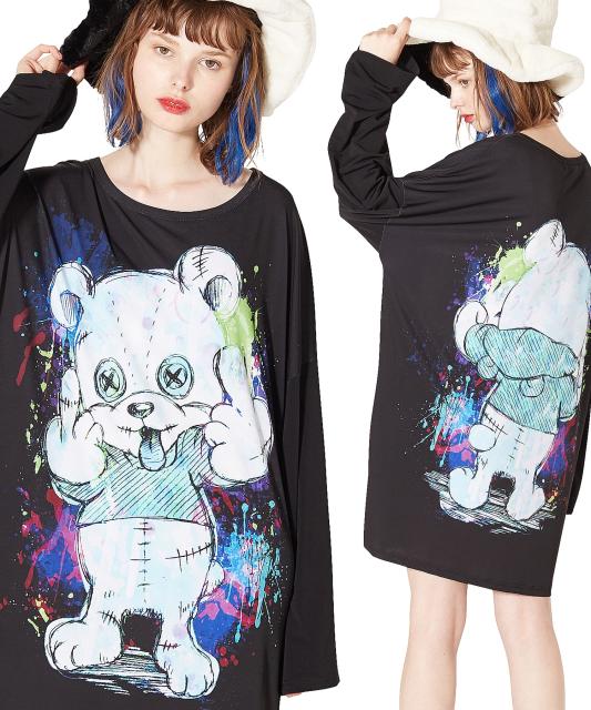 超大特価 Ankorock アンコロック Tシャツ メンズ カットソー ワンピース ビッグtシャツ レディース ユニセックス 服 ブランド 長袖 ロンt クルーネ アウトレット送料無料 Ecgroup Intl Com