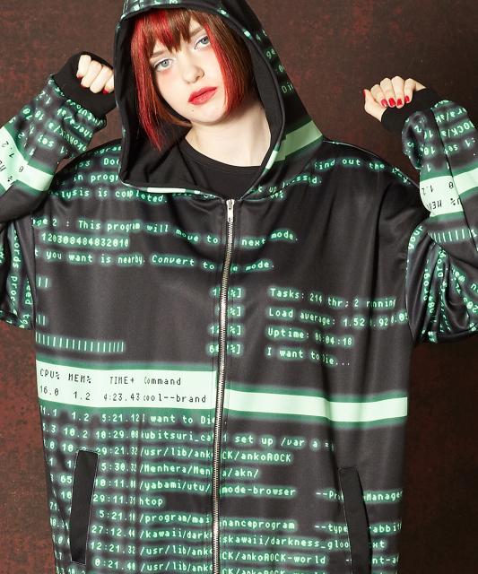 人気商品再入荷 Ankorock アンコロック パーカー メンズ ジップパーカー レディース ユニセックス 服 ブランド 長袖 ロング丈 総柄 文字 プリント ジップ 週間ランキング１位獲得 Www Endocenter Com Ua