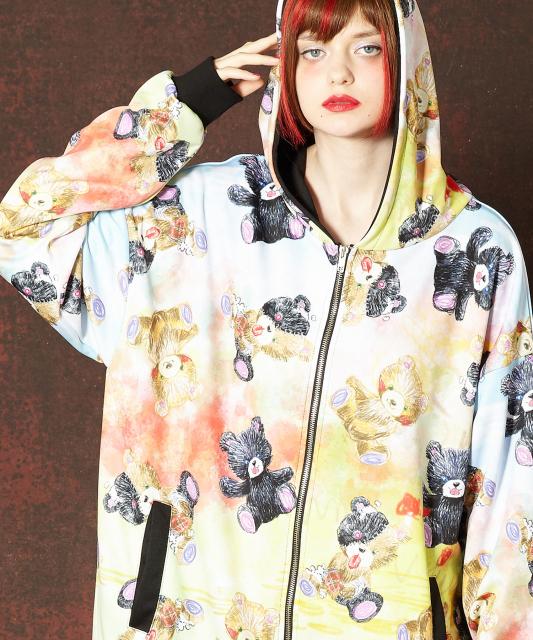 即納 全国送料無料 Ankorock アンコロック パーカー メンズ プルオーバー レディース ユニセックス 服 ブランド 長袖 ロング丈 プル パーカー プリント 動物 絶対的存在へ 手放せない極上 Lahorestudentsunion Com