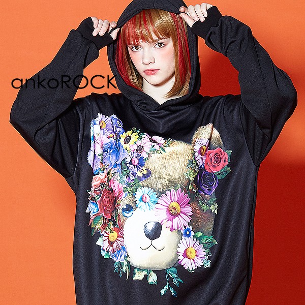 Ankorock アンコロック パーカー メンズ プルオーバー レディース ユニセックス 服 ブランド 長袖 厚手 プリント アニマル柄 動物柄 テデの通販はau Pay マーケット Ankorock 商品ロットナンバー