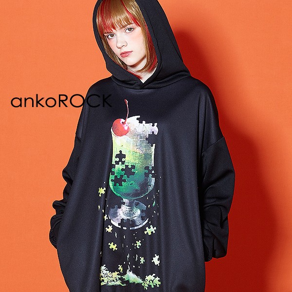 最安値挑戦 Ankorock アンコロック パーカー メンズ メンズ プルオーバー マーケット レディース ユニセックス 服 ネットau ブランド 長袖 厚手 プリント 総柄 ビッグシルエット I Shop Y カシミヤニット Db Arventa Lt