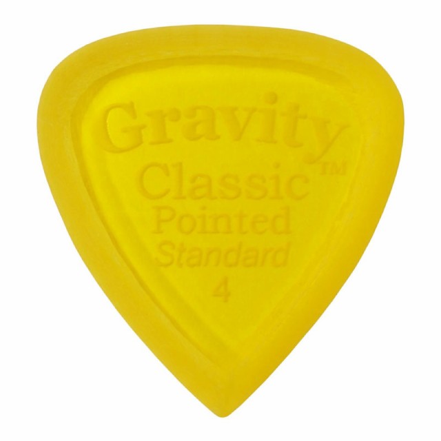 GRAVITY GUITAR PICKS Classic Pointed -Standard Finish- GCPS4M Yellow 最適な材料 【おすすめ】 Master ピック 4.0mm