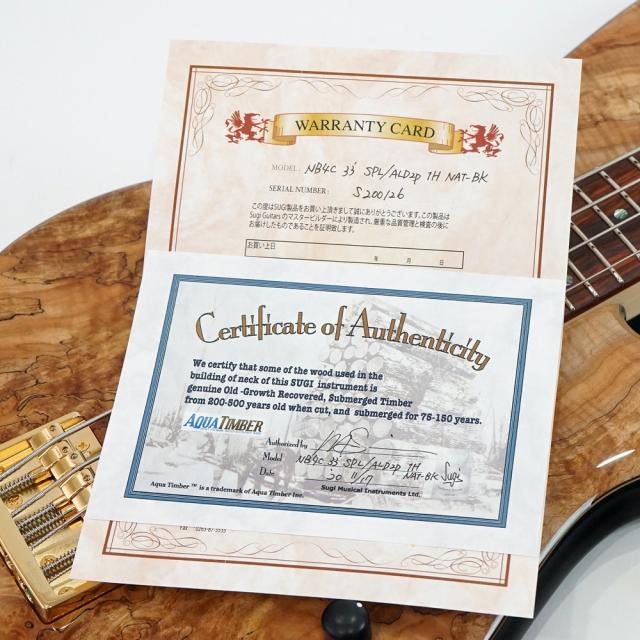 正規店仕入れの Sugi Nb4c 33 Spl Ald2p 1h Nat Bk エレキベース 在庫有 Www Nescon Es