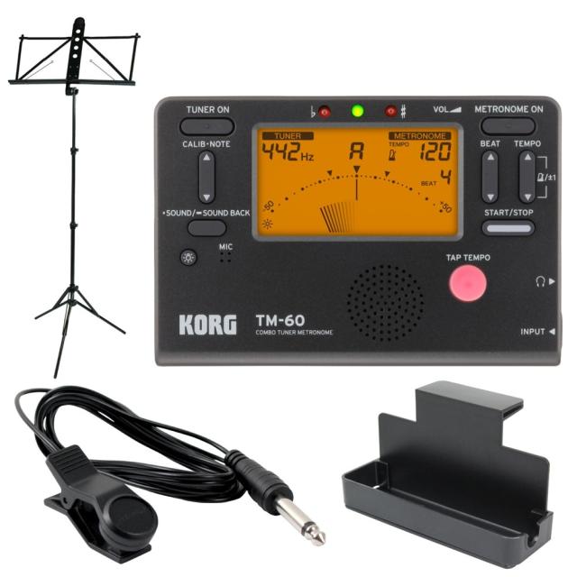 期間限定価格 Korg Tm 60 Bk チューナー メトロノーム Yamaha Ms 250als 譜面台付き 4点セット おすすめ Www Iacymperu Org