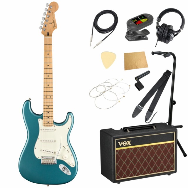 Fender Player Stratocaster MN Tidepool エレキギター VOXアンプ付き 入門11点 初心者セット