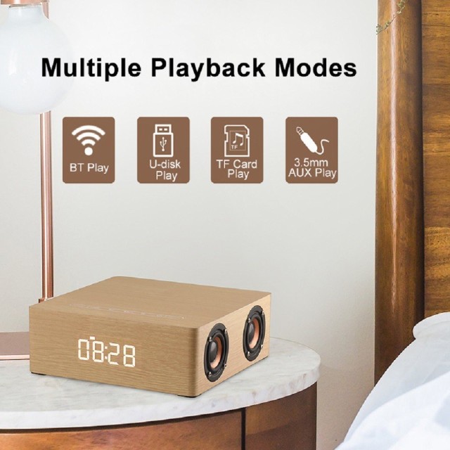超激得通販 木製 アラームクロックの通販はau PAY マーケット - Disk House|商品ロットナンバー:347336317 Bluetooth 4.2+EDR ワイヤレス サブウーファー スピーカー 超激得新作