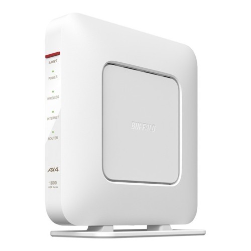 バッファロー(BUFFALO) WSR-1800AX4S-WH(ホワイト) Wi-Fi 6対応ルーター エントリーモデル