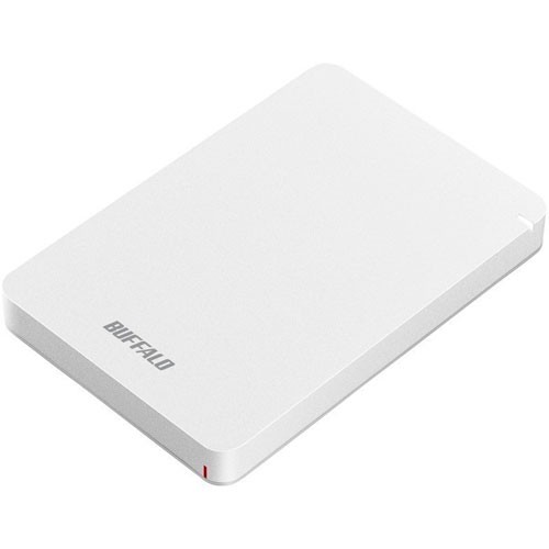 バッファロー(BUFFALO) HD-PGF1.0U3-WHA(ホワイト) ポータブルHDD 1TB USB3.1(Gen1) /3.0/2.0接続 耐衝撃