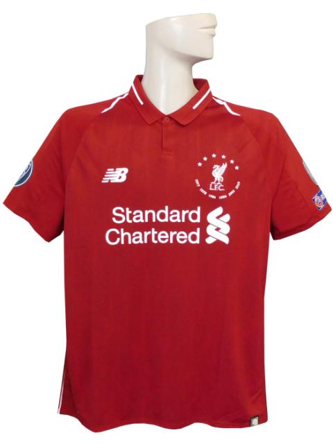 売り切れ必至 ニューバランス New Balance 18 19リバプール Cl Signature ホーム 半袖 サラー Cl優勝 ビッグイヤー リスペクトバッジ付 Mt 代引不可 Olsonesq Com