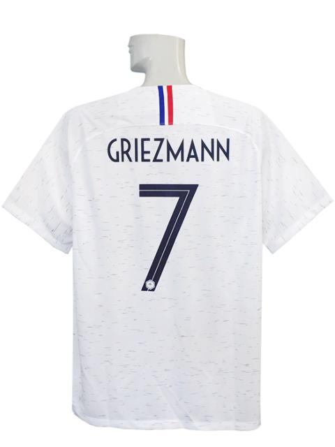 おすすめ ナイキ Nike 18 19フランス代表 アウェイ 2スター 半袖 優勝バッジ付 グリエスマン 3871