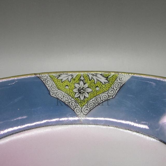 オールドノリタケアールデコM-JAPAN印果樹園の図美しい飾り皿