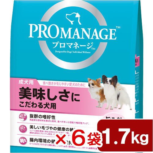 最安値に挑戦 プロマネージ 成犬用 美味しさにこだわる犬用 １ ７ｋｇ ６袋入り 沖縄別途送料 ドッグフード 即日出荷 Cerqualandi It