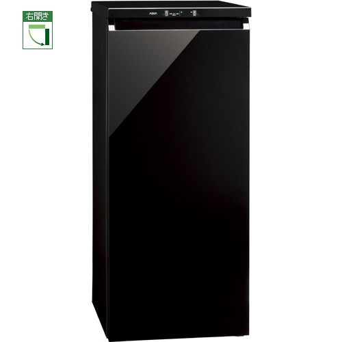 若者の大愛商品 アクア AQF-GS13G-K(クリスタルブラック) COOL Cabinet 1ドア冷凍庫 右開き 134L, 三原市 e251f6ac