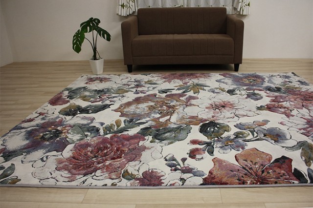 30%OFF エレガント ARGENTUM63528 (K) 約200×250cm ローズ アルゲンの通販はau PAY マーケット - インテリアショップゆうあい★即 花柄 輸入カーペット ウィルトン織 ベルギー製 ラグ ラグマット 50万ノット 最新作得価