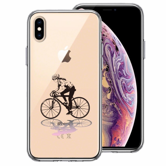 iPhoneX iPhoneXS ハイブリッド スマホケース 側面ソフト 一番の シェル 背面ハード ふるさと納税 スポーツサイクリング 女子1