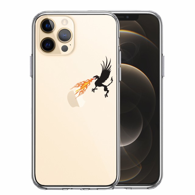 爆売り iPhone12 Pro ハイブリッド スマホケース 側面ソフト ドラゴン 焼きりんご 幻獣 背面ハード 送料無料限定セール中