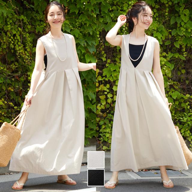メール便不可 ワンピース レディース 前後2way Vネック クルーネック ノースリーブ ジャンパースカート プリーツ 無地 ss Coca コカの通販はau Pay マーケット Coca 商品ロットナンバー