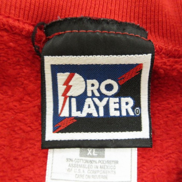 レア90s US古着○NHLレッドウィングス両面刺繍ナイロンジャケット メンズL